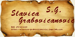 Slavica Grabovičanović vizit kartica